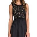 Revolve  Dress Lovers & Friends Harmony Dress Black Lace Top Solid Skirt Sz M EUC Photo 0