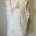 Oscar de la Renta Oscar by  white button down sleeveless blouse size 16 Photo 2