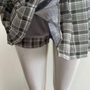 The Comfy  And Ready Plaid Skorts In Dark Green Size M Photo 7