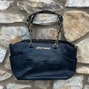 Betsey Johnson  large black tote purse gold hardware 16x9x4 Photo 0