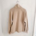 The Range  NYC Half Zip Cotton Terry Sweatshirt Tan Photo 3