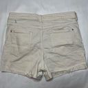 Pilcro  White Distressed Denim Shorts Photo 1