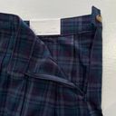 American Eagle New  Plaid Pleated Skirt Navy Blue Size 14 Photo 10