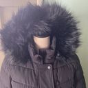 London Fog New women’s puffer belted hoodie jacket, Size S Photo 6