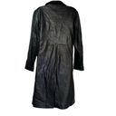 Marc New York  3 button black long genuine leather jacket Coat Lined size M Photo 1