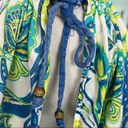 Ralph Lauren Lauren  Swim Coverup Blue Green Paisley Floral Lightweight Cotton L Photo 3