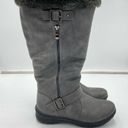 Dream Paris  Women's Grey Faux Fur Lined Rabbit Boots Size 7 Photo 4