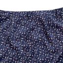 Francesca's  Womens Skirt Size XL Blue Floral Ditzyprint Thin Wale Corduroy Zip Photo 4