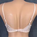 Second Skin Vintage New Lilyette Bra Size 36B Peach  Satin Style 0884 Lace Photo 7