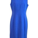 Harper Rose Sheath Midi Dress Fold Collar Sleeveless Blue Purple Women’s Size 12 Photo 0