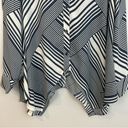 Krass&co NWT NY &  Soho Striped Asymmetrical Button Down Shirt Size Medium Photo 4