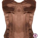 Pretty Little Thing Brown Corset Top Photo 0