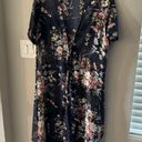 SheIn Pink And Blue Floral CoverUp Photo 0