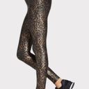 Spanx  Faux Leather Leopard Shine Legging Pants Shapewear Animal Print Size 1X Photo 2