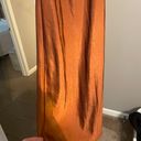 Burnt Orange Silk Dress Size XS Photo 1