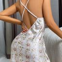 Boutique 2-Piece, White, Silky, Lace, Floral, Lingerie Slip Photo 2