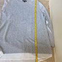 Hilary Radley  Womens Size L Gray White Two Fer Long Sleeve Faux Layered Sweater Photo 11