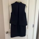 AQ/AQ  Black asymmetrical mini dress high neck | size 4 Photo 5