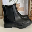 EGO NEW Y2K Black Chunky Slip On Heeled Platform Boots Photo 1