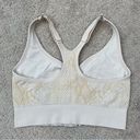 Free People  Zip Service Snakeskin Print Sports Bra Muted Beige XS/S Photo 4