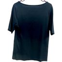 Tommy Hilfiger  Navy Blue Short Sleeve Knit Tee Tshirt Embroidered Logo Women’s L Photo 1