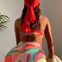 One Piece Colorful  Swim Suit Photo 2