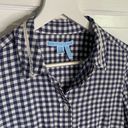 Draper James  Elliot Blue White Gingham Button-down Shirt Sz 10 Photo 2