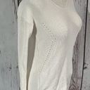a.n.a  womens off white  vneck sweater size medium. Photo 1