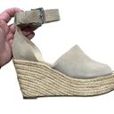 Marc Fisher  Women's Espadrille Wedge Sandals Beige Size 8 Summer Casual Photo 5