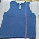 Coldwater Creek  Blue Sleeveless Knit Top Size 2X NWT Photo 1