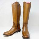 Frye NWOB  Marissa Medallion Inside Zip Cognac Brown Tall Riding Boot US 6 Photo 2