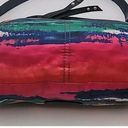 Nine West Nine & CO Nylon/Faux Leather Batik Watercolor Print Shoulder Bag Photo 3