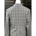 Nordstrom  Women's Gray Plaid Single Button Blazer M NWOT Photo 4