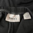 Chico's  Travelers Black Stretch Slinky Flowy Straight Leg Pants Size M Photo 4