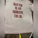 Kate Spade  New York "Glitter is my favorite color" t shirt size medium Photo 10