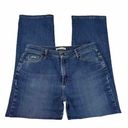 Lee Relaxed Straight Leg At The Waist Jeans Size 12 Short Blue High Rise Photo 0