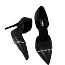 DKNY NEW  Womens Rosetta Leather Logo Pumps BLACK Photo 3