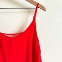 Milk and Honey  Red Spaghetti Strap Tiered Flowy Cami Tank Top Women’s Large NWT Photo 1