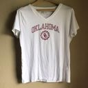 Russell Athletic White V-Neck University of Oklahoma tee Photo 0