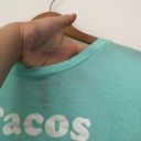 Wildfox NEW NWT  Happy Hour Tee Aqua Blue Green Tacos Margs Graphic Short Sleeve Photo 8