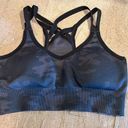 Spanx  Look At Me Now Camo Black an Grey Racerback Sports Bra Photo 0