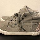 blowfish Womens size 8 Malibu Hi Top Sneakers Gray Zip Boho Shoes Boho Photo 3