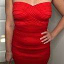 Alythea Red Bodycon Mini Dress Photo 2