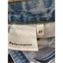 Reformation  Mid-Rise Crop Flare Sky button fly women's size 27 Photo 4