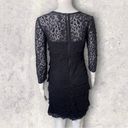 Laundry by Shelli Segal  Lace Tiered Black Bohowitch Cocktail Dress Size 4 Photo 2