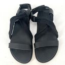 Sorel  Roaming Deacon Flat Black Leather Strappy Sandal Women’s Size 8.5 Photo 2