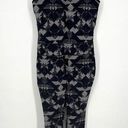 One Piece Lucy Unitard Sz L Black Gray Printed  Activewear Athleisure Jumpsuit Photo 0