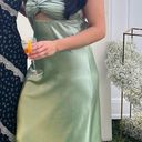 Hello Molly Green Satin Dress Photo 0