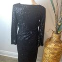 Betsey Johnson  Sequin Dress Size  Glamorous Black Sequin Dress Photo 5