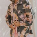 Free People  Rare Floral Ruby Shacket Jacket size XL NWT Photo 0